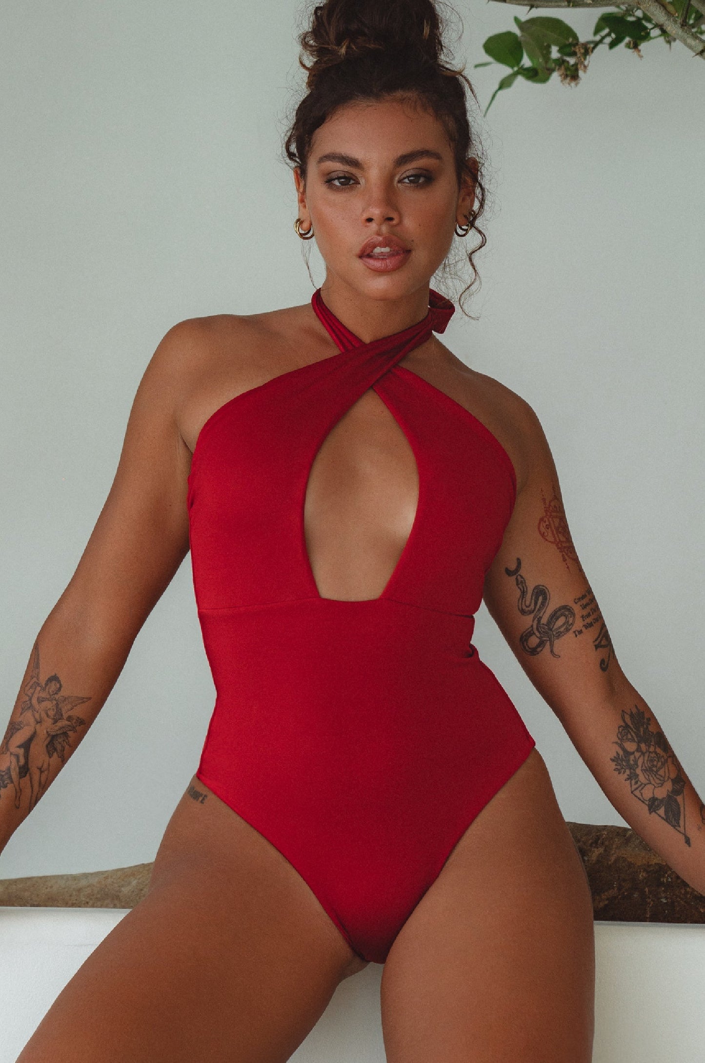 Iliana Cross-Over One Piece Swimsuit-7