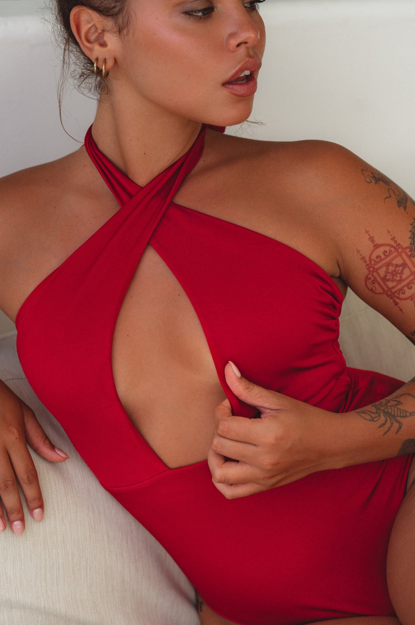 Iliana Cross-Over One Piece Swimsuit-4