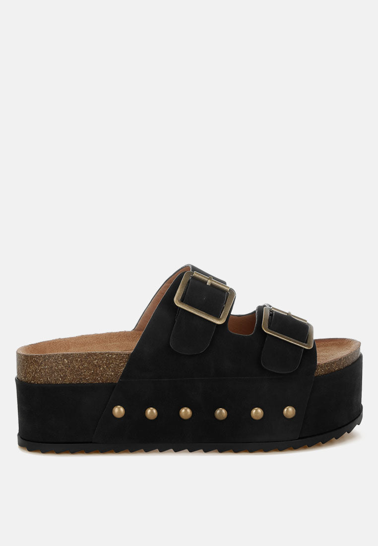Impala Studded Faux Leather Slip Ons-5