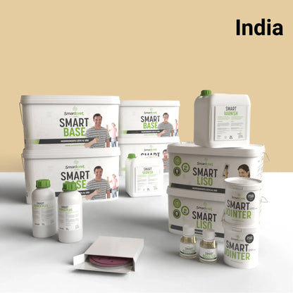 Kit microcemento para paredes de baño de pladur o yeso de 16 m²-18