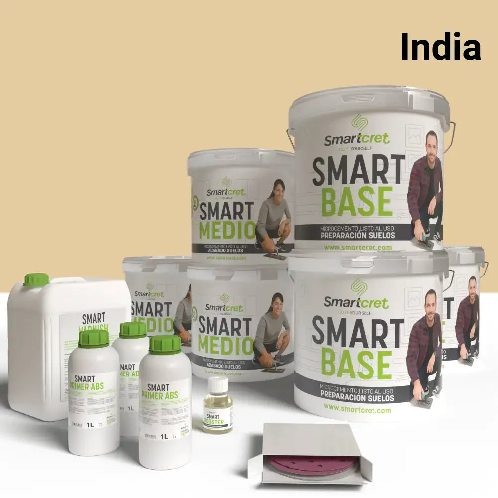 Kit microcemento para suelo cocina de cemento u hormigón para 24 m²-18