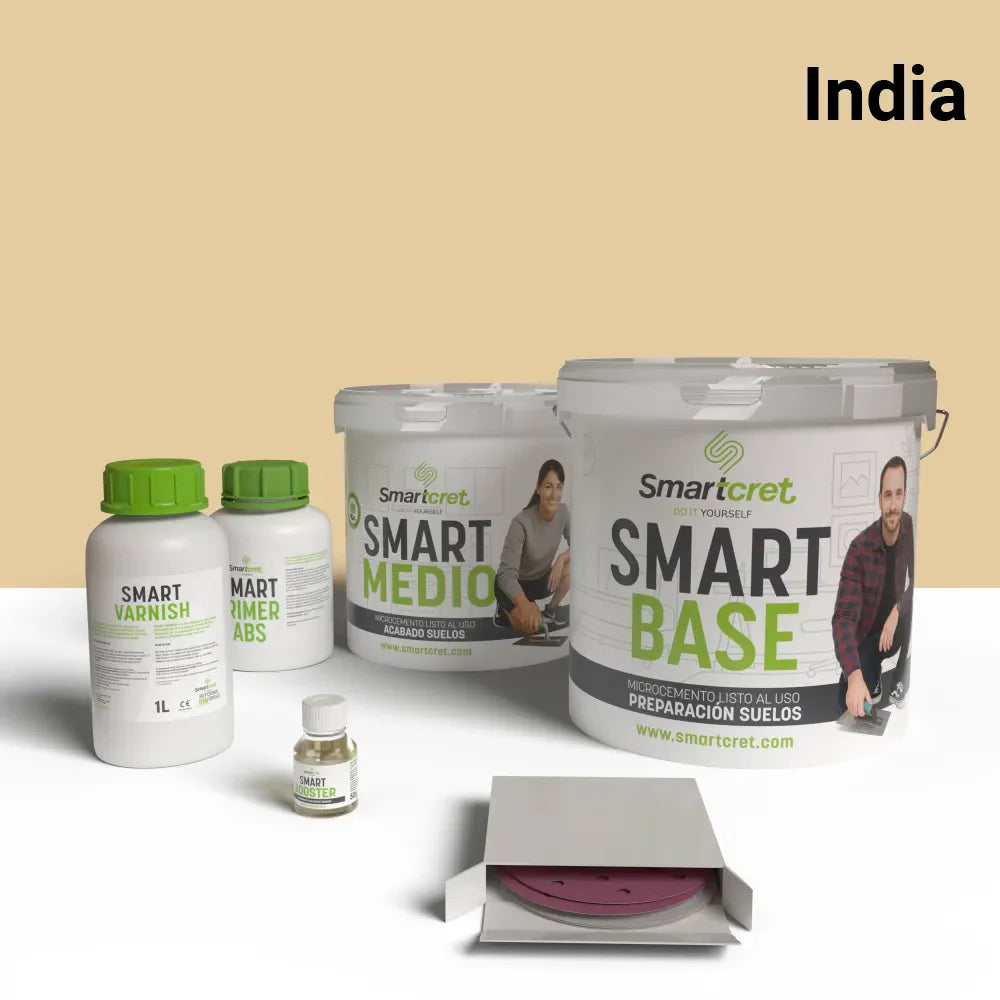 Kit microcemento para escaleras de obra de 4 m²-18