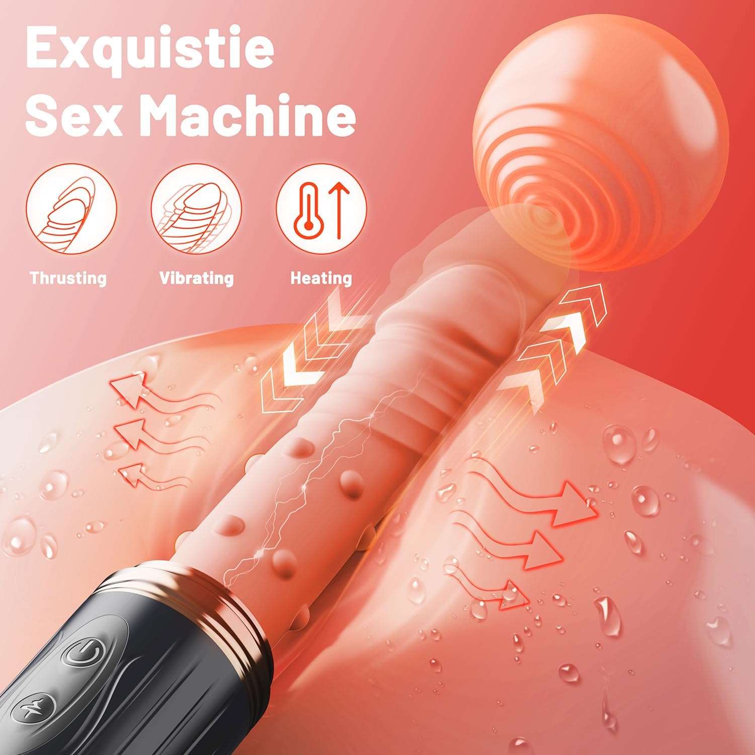 Interactive Thrusting Dildo with Remote Control-1