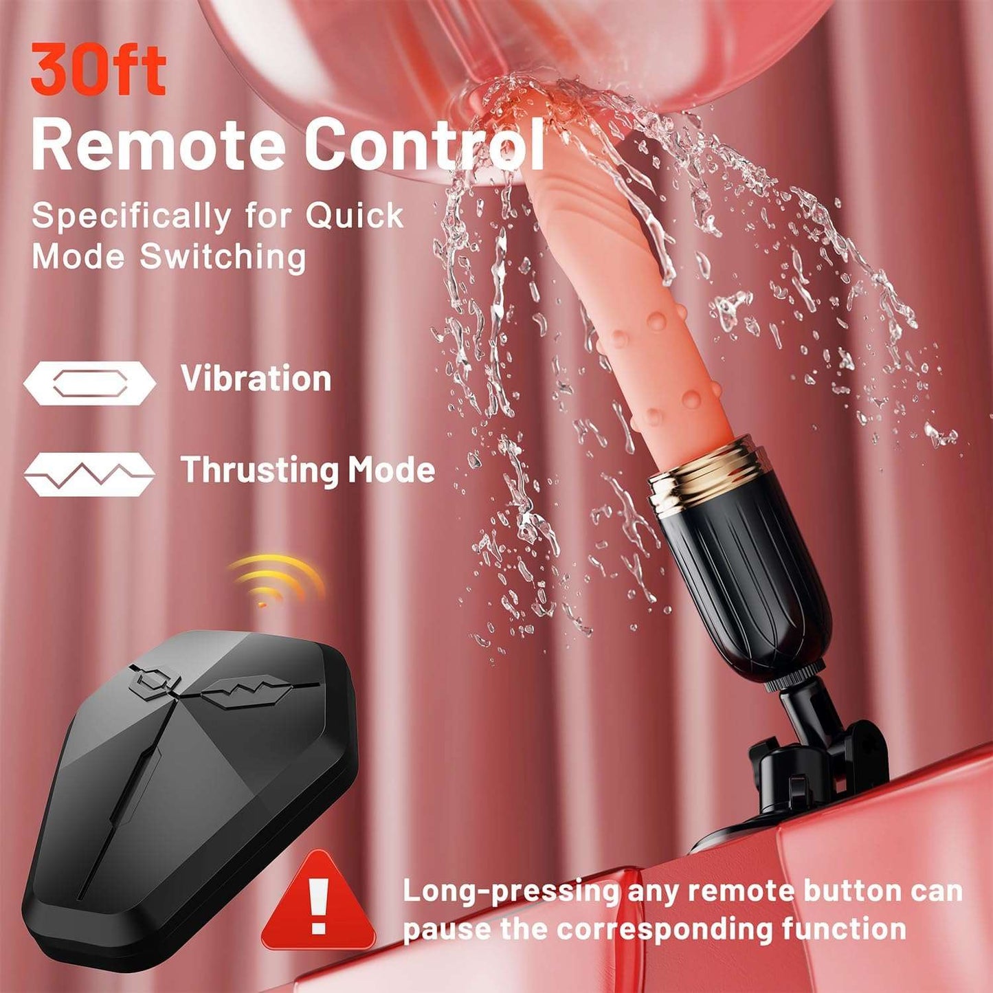 Interactive Thrusting Dildo with Remote Control-3