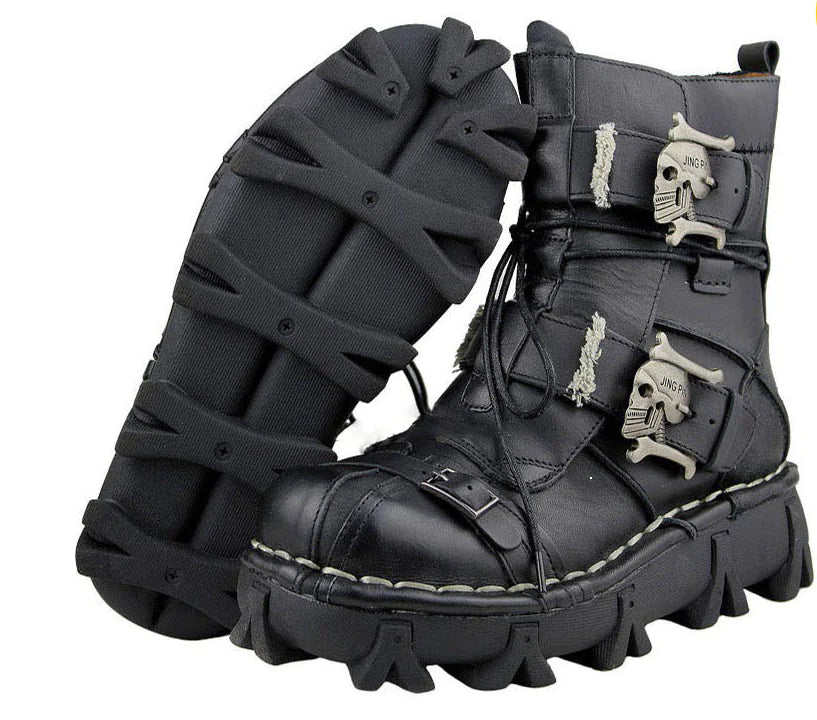 Genuine Leather Military Boots, Martin Boots, High Boots