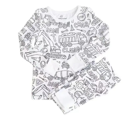 Children's DIY Hand-Painted Pajamas Set