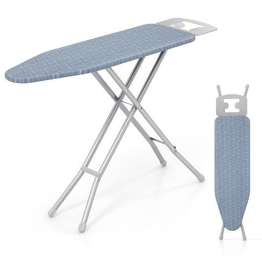 48 Inch x 13.5 Inch Ironing Board with Iron Rest for Home-Gray-0