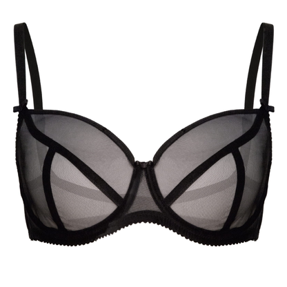 Sheer See Through Full Figure Bra Janette-2