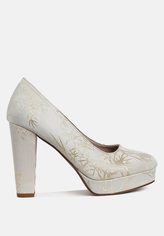 Jastour Platform Block Heel Pumps-0