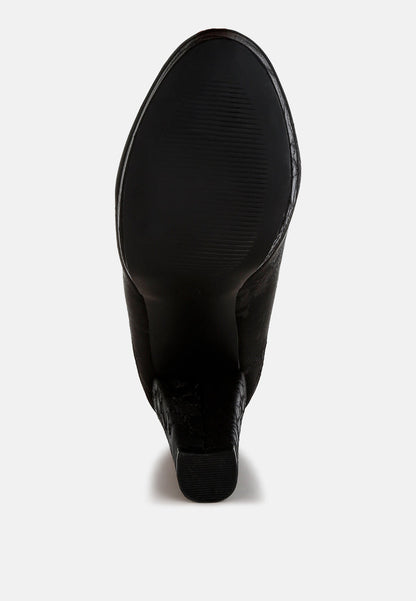 Jastour Platform Block Heel Pumps-1