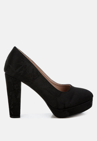 Jastour Platform Block Heel Pumps-5