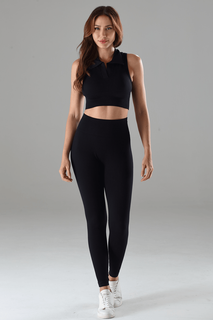 Jill High-Rise Ribbed Leggings-0