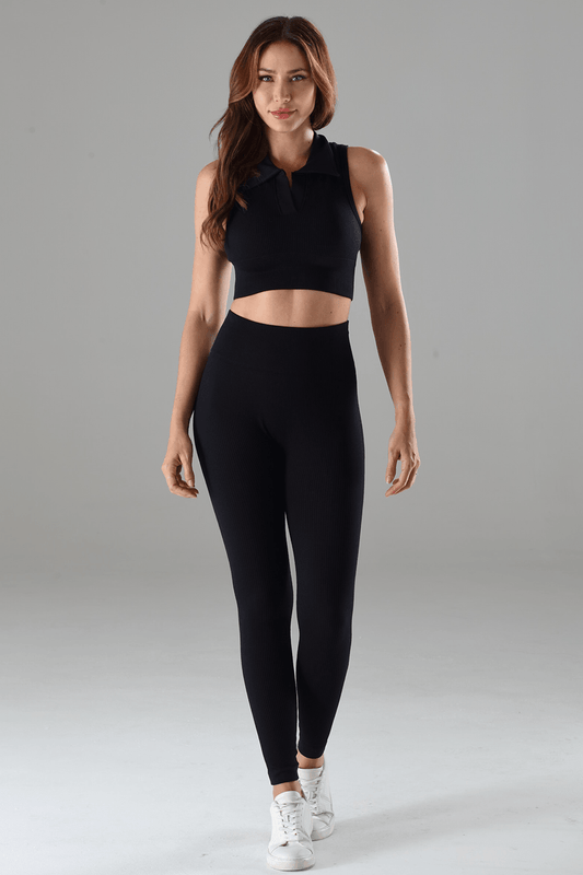 Jill High-Rise Ribbed Leggings-0