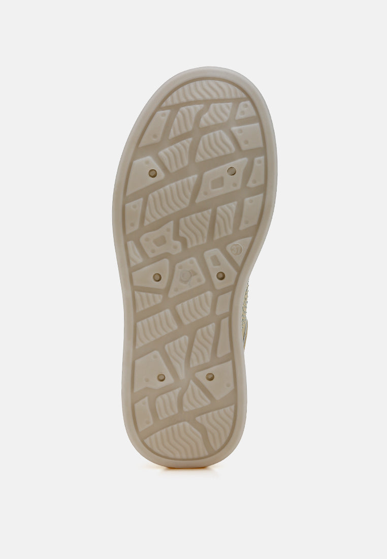 Jitter Bug Rhinestones Embellished Chunky Sneakers-2