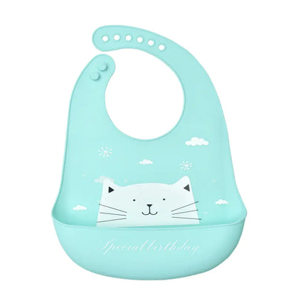 3D Baby Waterproof Silicone Bib for Feeding Kids