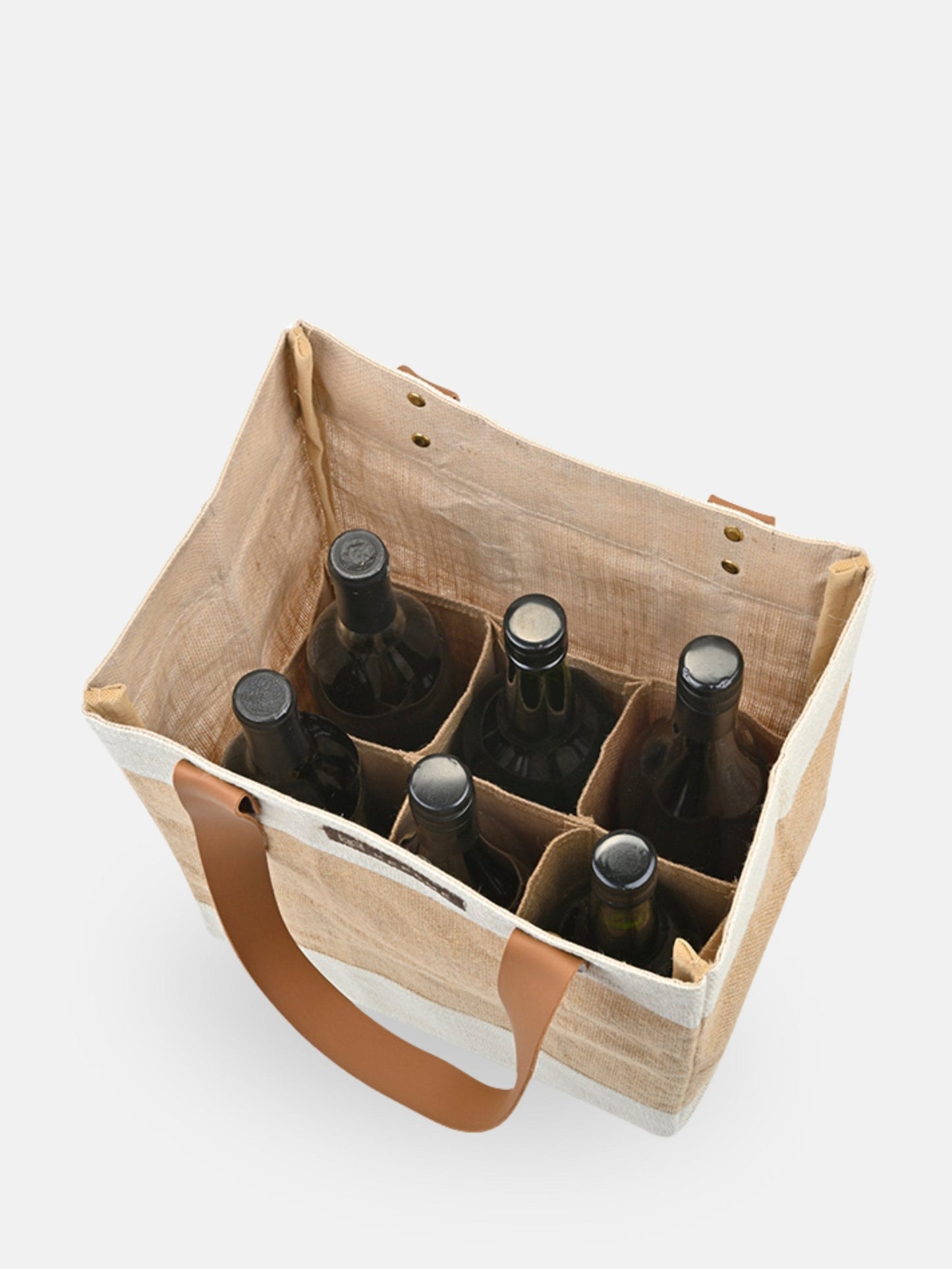 Jute 2-in-1 Convertible Beverage Tote-2