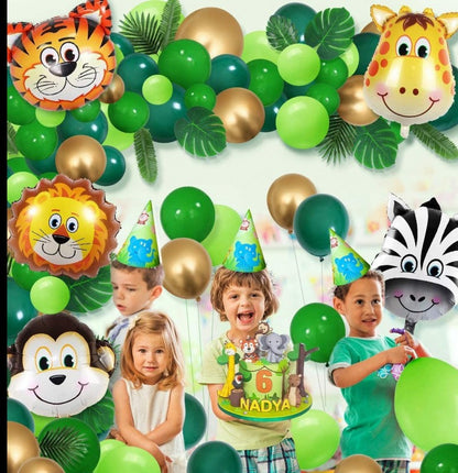 Dzsungel party lufi szett (109 darabos)-1