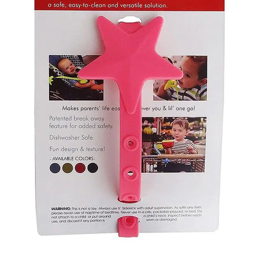 Silicone Star Pacifier Chain and Stroller Hook Organizer