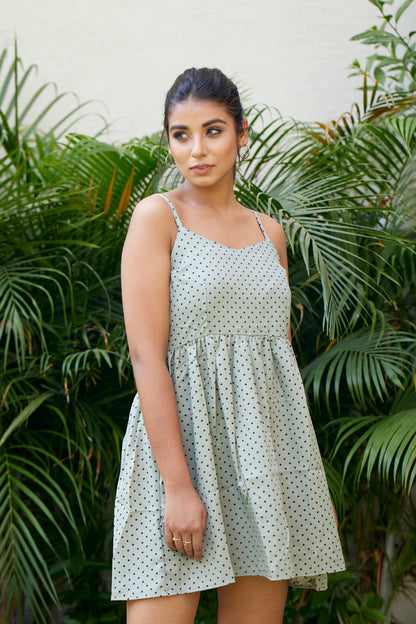 Green Strappy Dress-1