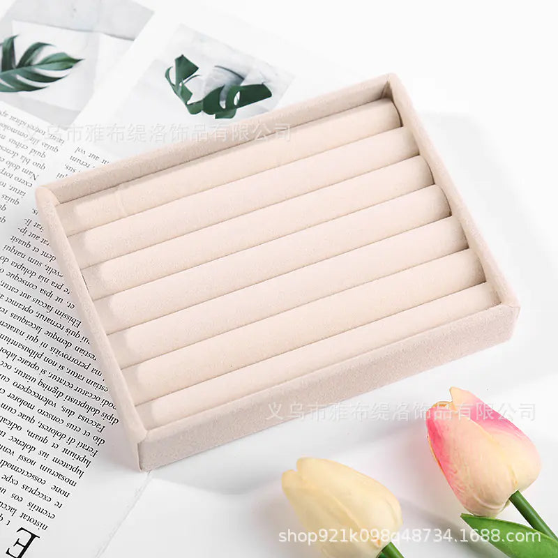 Velvet Jewelry Organizer Tray