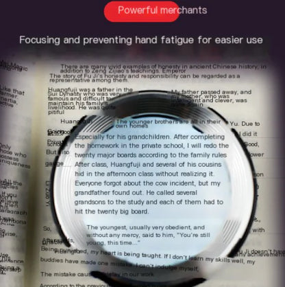 Metal Optical HD Reading Magnifier with Light