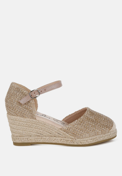 Kalista Raffia Woven Wedge Sandals-0