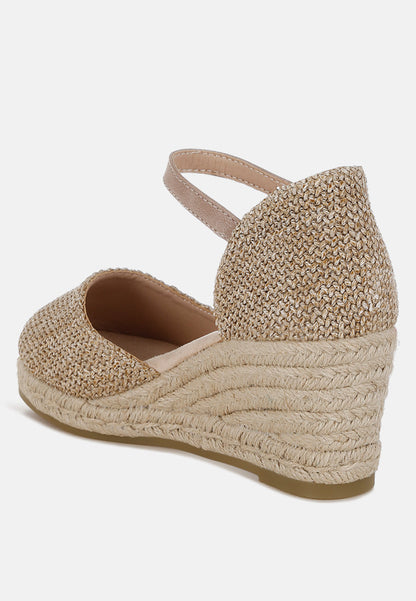 Kalista Raffia Woven Wedge Sandals-3