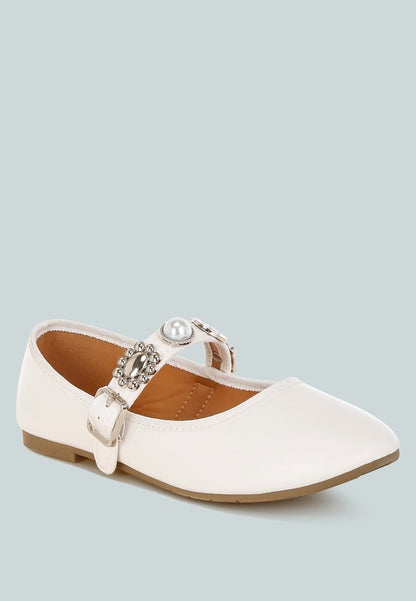 Kavana Charms Embellished Flat Mary Janes-4