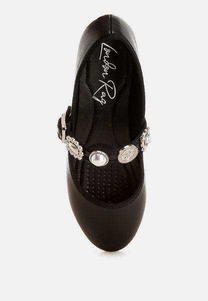 Kavana Charms Embellished Flat Mary Janes-1