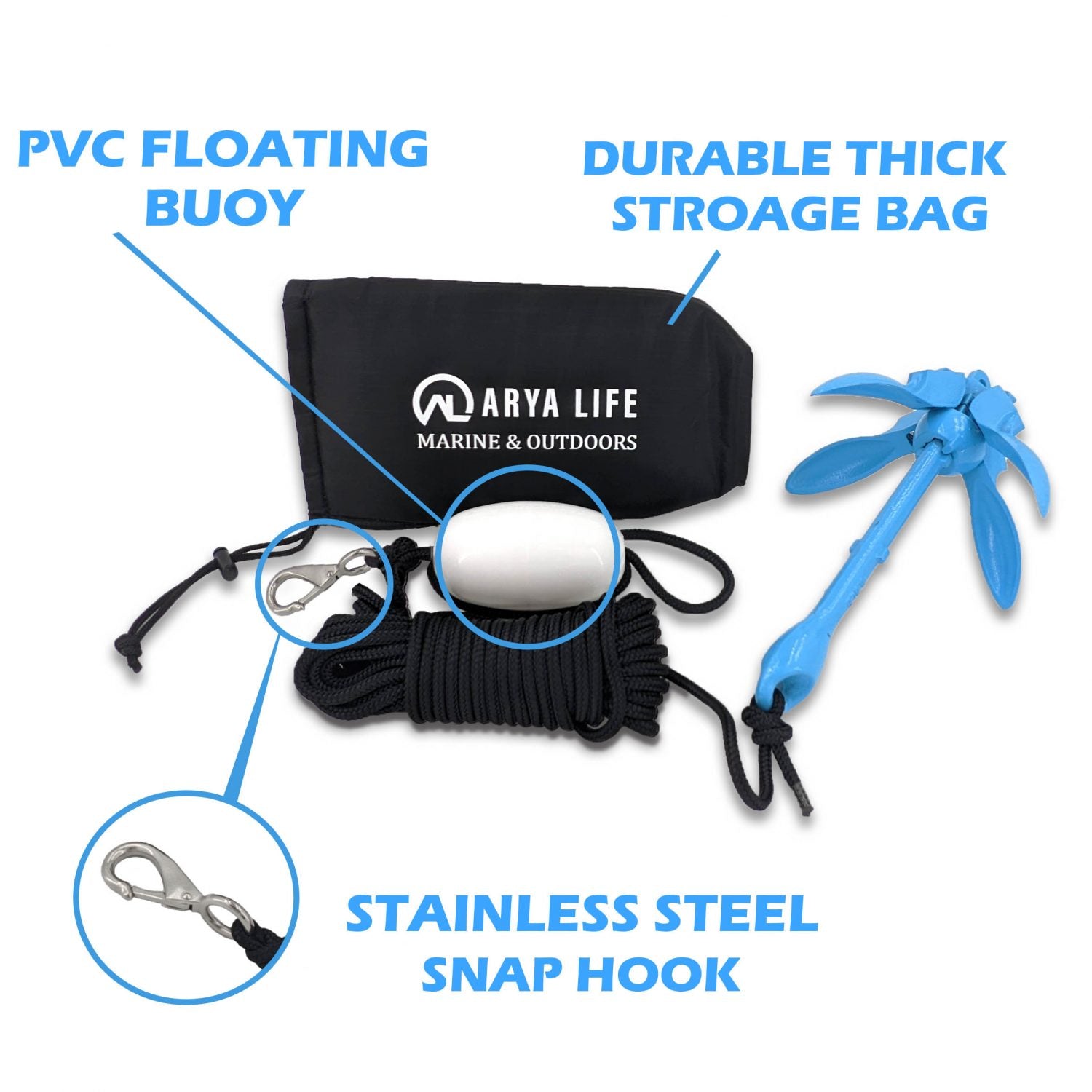 Arya Life Kayak Anchor 3.5lbs