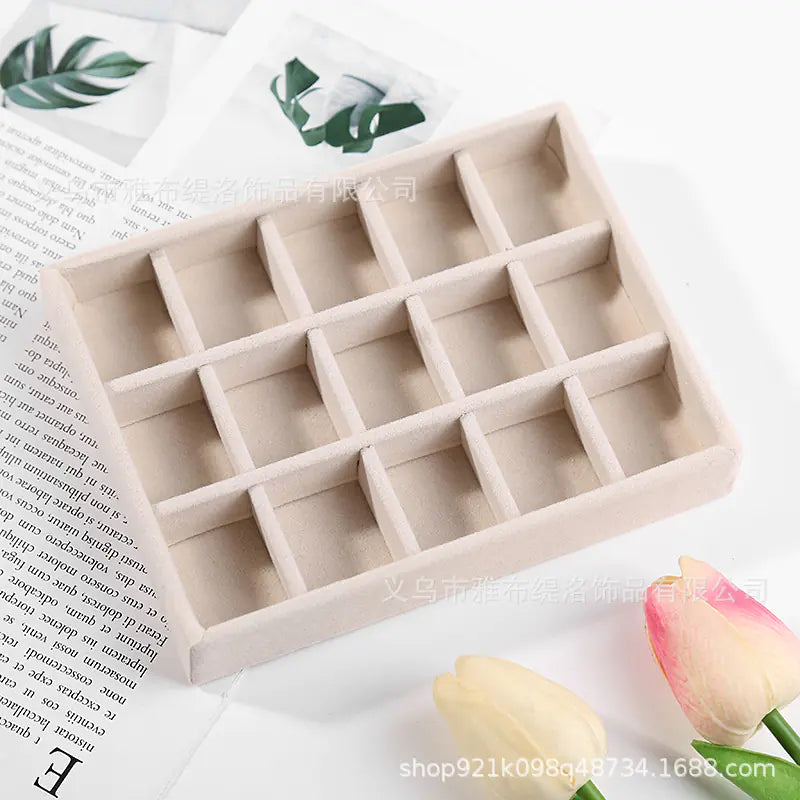 Velvet Jewelry Organizer Tray