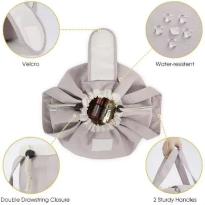 Large Capacity Drawstring Cosmetic Bag