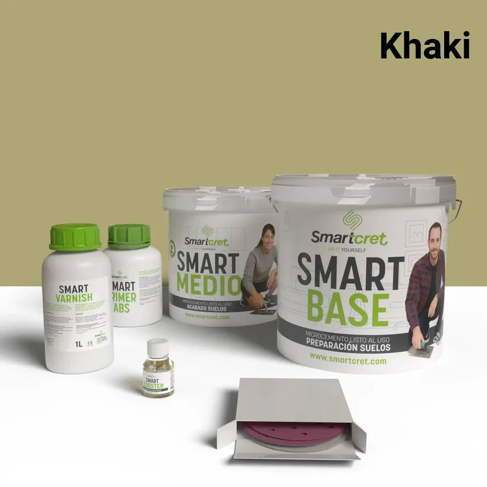 Kit microcemento para escaleras de obra de 4 m²-23