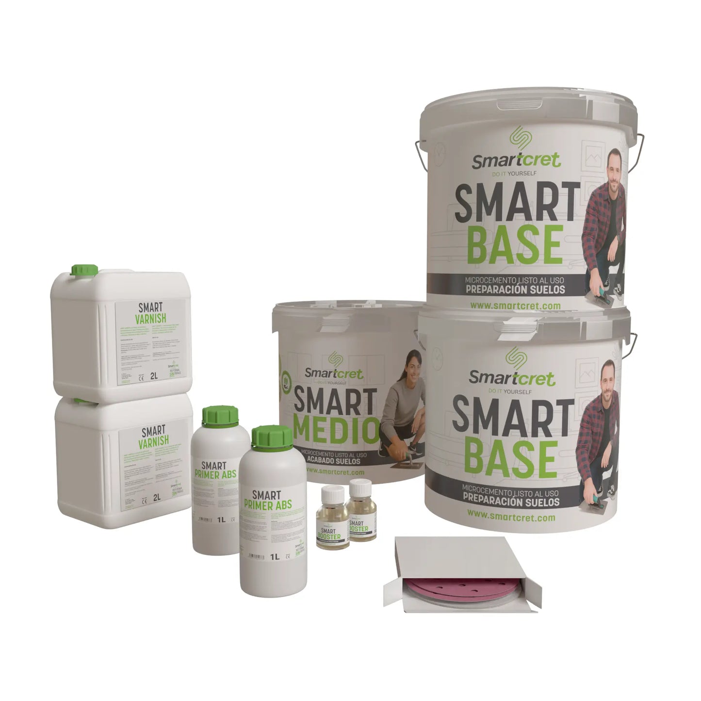 Kit microcemento para suelo de cocina de cemento u hormigón de 16 m²-0