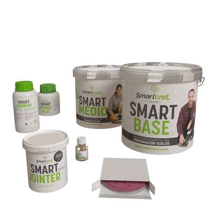 Kit de microcemento para suelos de cocina con azulejos de 4m²-0