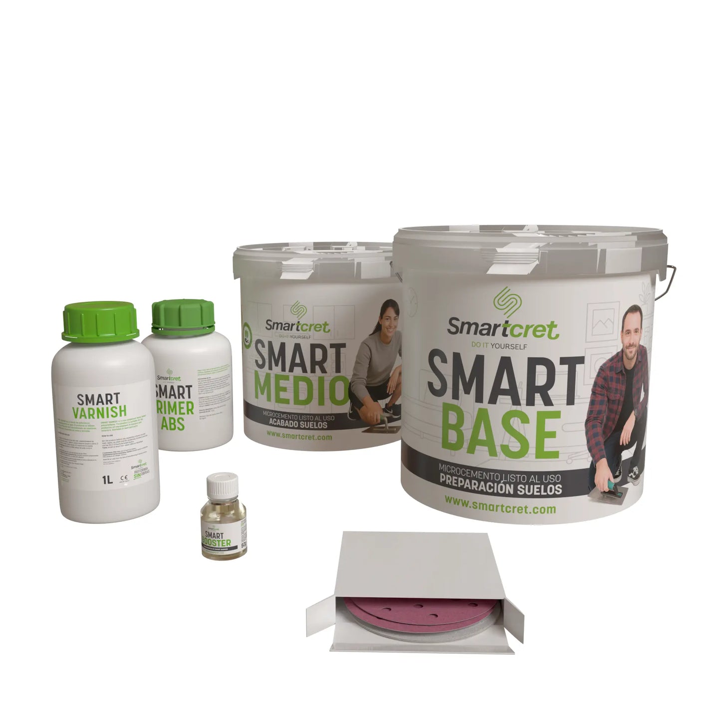 Kit microcemento para suelo de cocina de cemento u hormigón de 4 m²-0