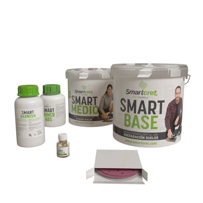 Kit microcemento para suelo de cocina de cemento u hormigón de 4 m²-0