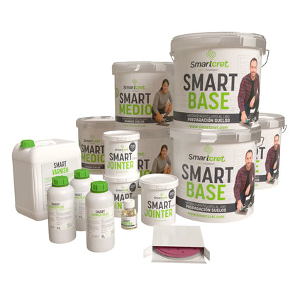 Kit de microcemento para escaleras de azulejos de 24 m²-0