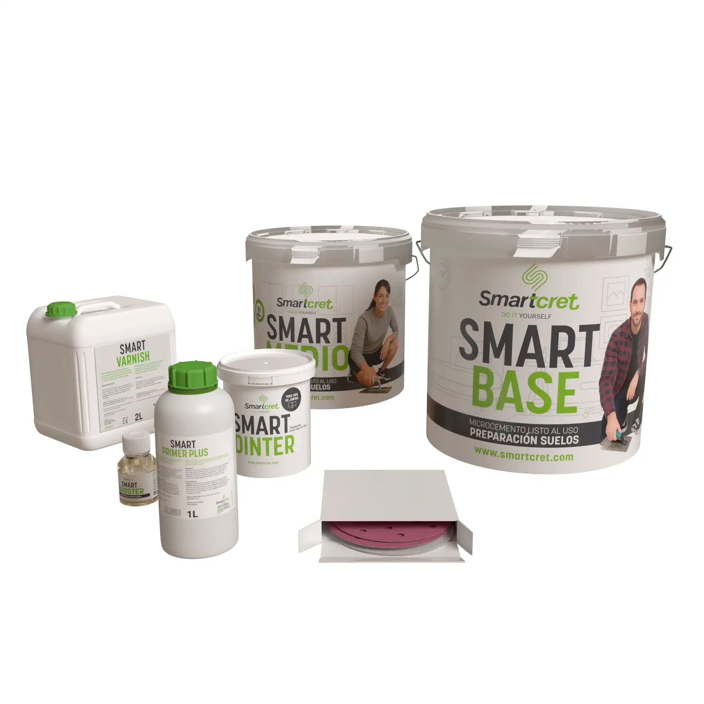 Kit de microcemento para escaleras de azulejos de 8 m²-0