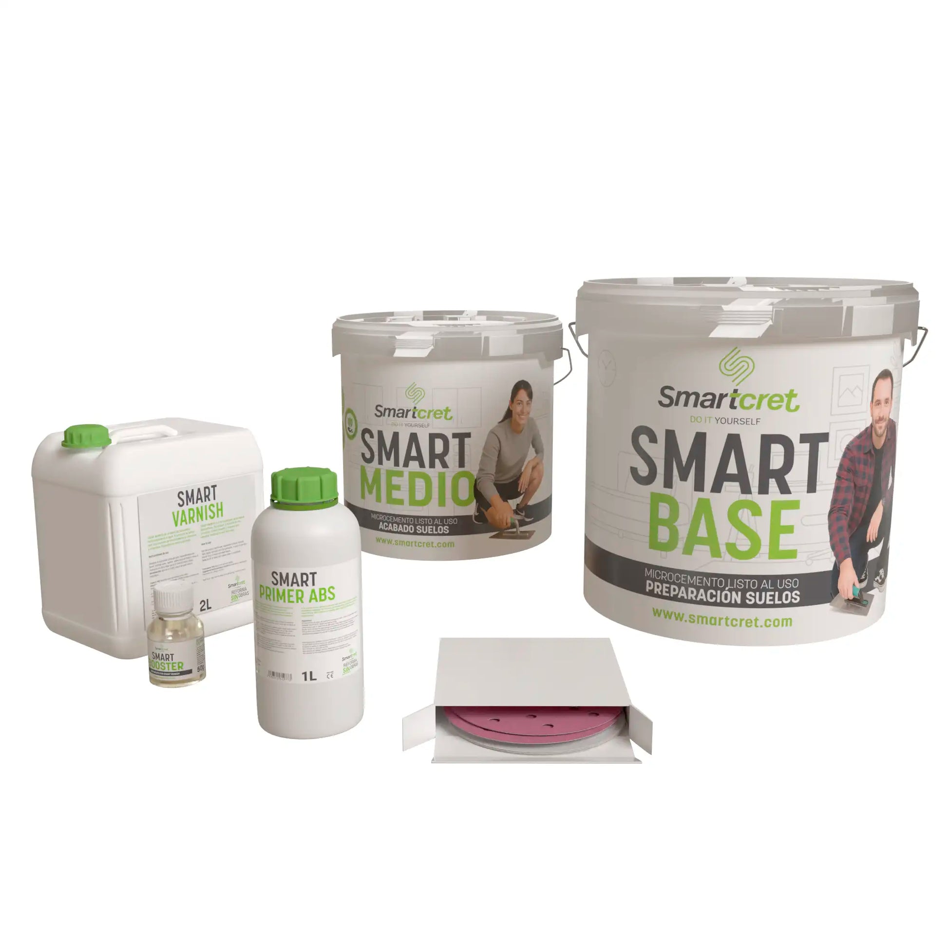 Kit microcemento para escaleras de obra de 8 m²-0