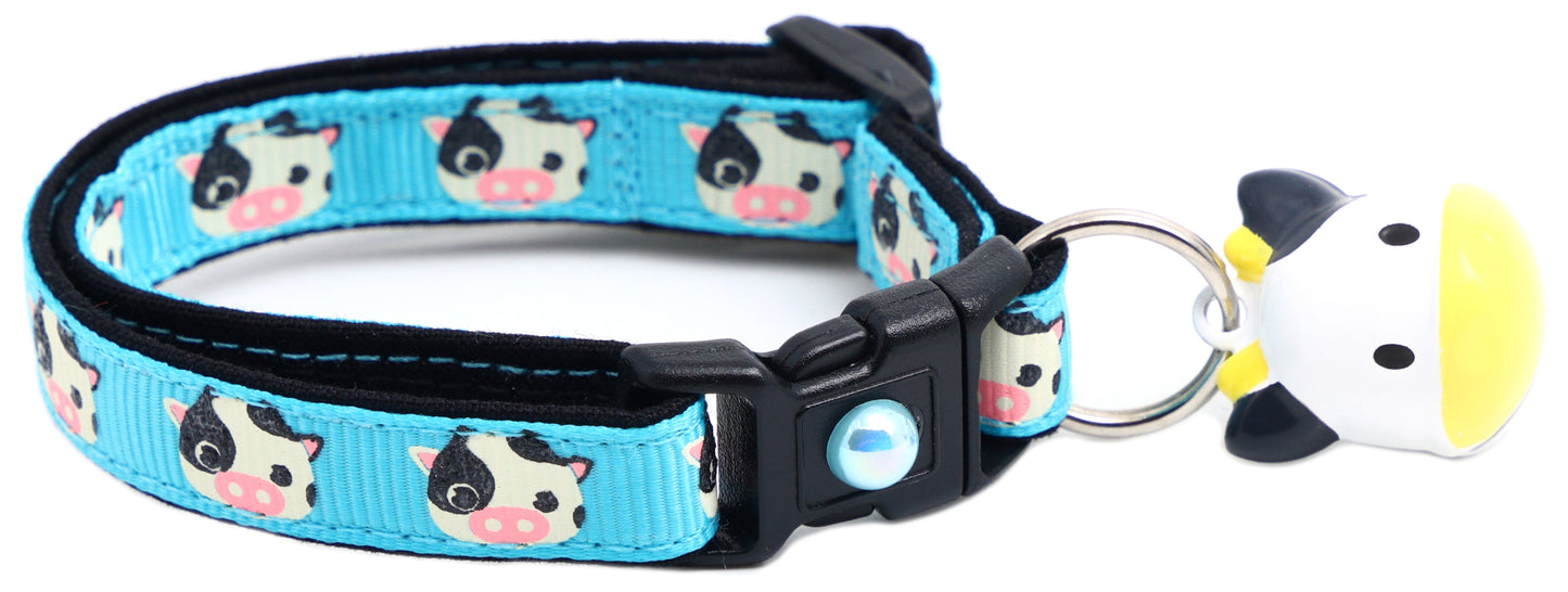 Cute Cows Breakaway Cat Collar-5