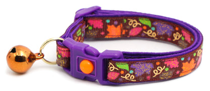 Fancy Fall Leaves Breakaway Cat Collar-5
