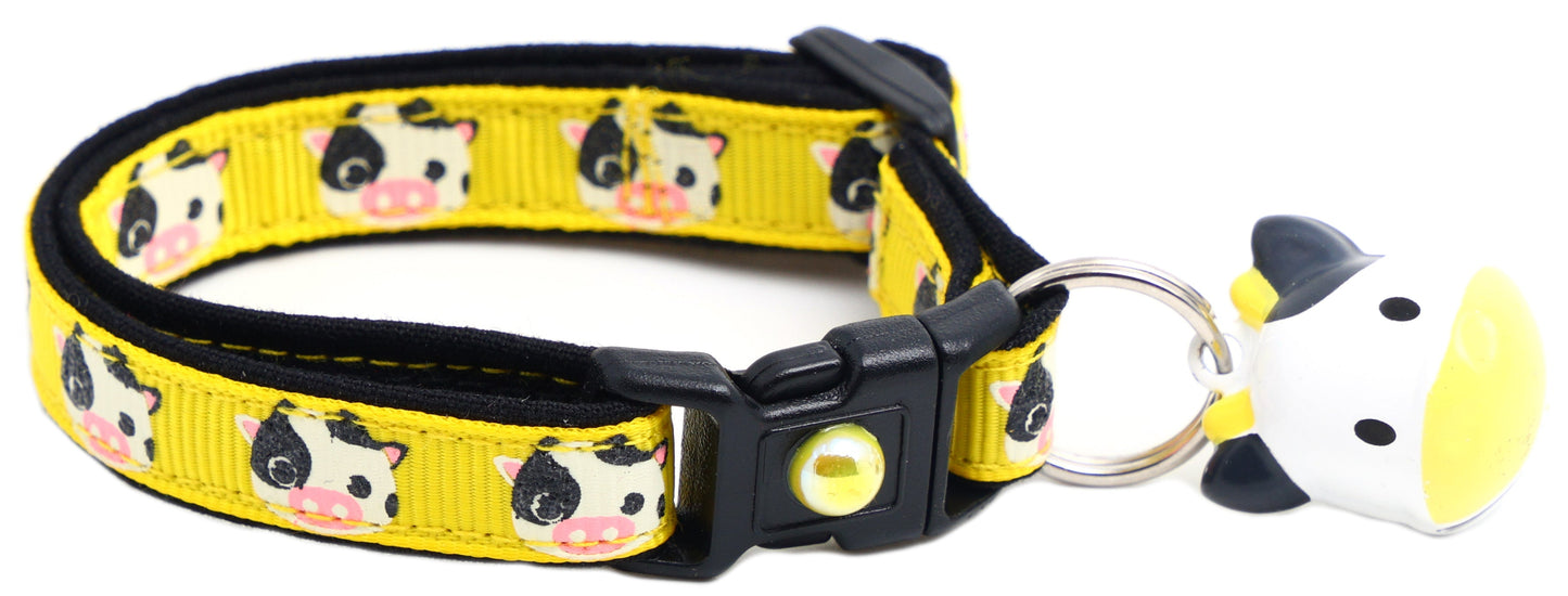 Cute Cows Breakaway Cat Collar-7