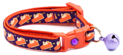 Pumpkin Pie Slices Breakaway Cat Collar-8