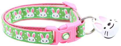 Bunny Faces Breakaway Cat Collar-9