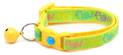 Colorful Meow Breakaway Cat Collar-22