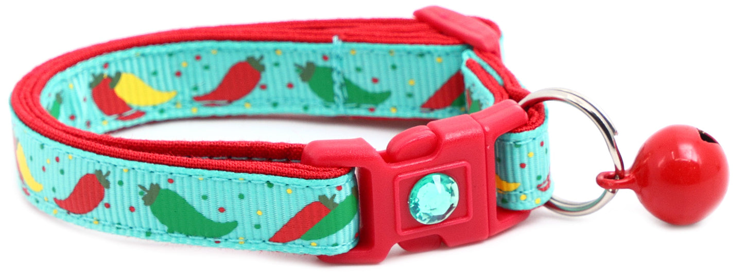 Spicy Peppers Breakaway Cat Collar-8