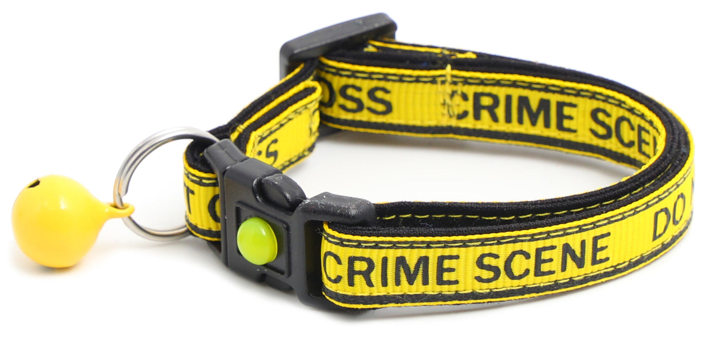 Crime Scene Do Not Cross Breakaway Cat Collar-5