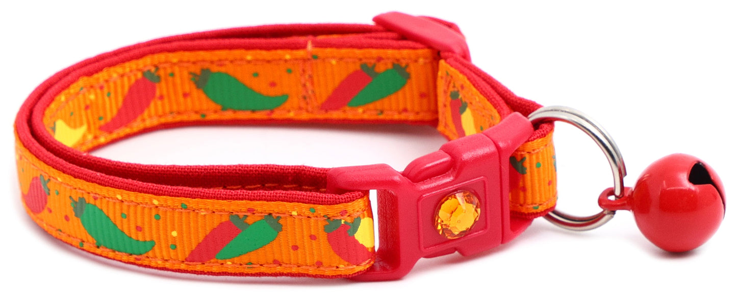 Spicy Peppers Breakaway Cat Collar-6
