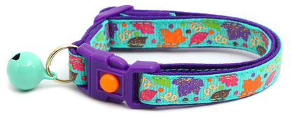 Fancy Fall Leaves Breakaway Cat Collar-4